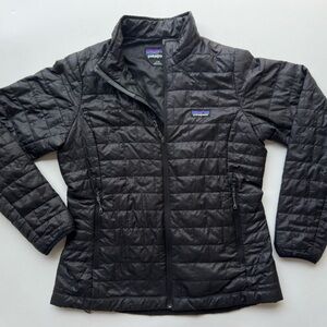 Patagonia Nano Puff Insulated Black Jacket Women's Size L
